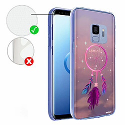 Evetane Coque Samsung Galaxy S9 360 intégrale avant arrière transparente