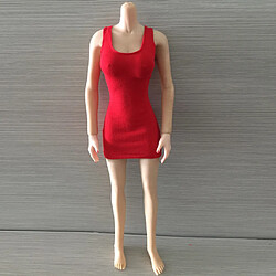 1/6 Paquet Robe De Gilet De Hanche Pour Figurine Féminine De 12 "rouge