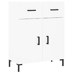 Maison Chic Buffet,Meuble de Rangement,commode pour salon,Cuisine blanc 69,5x34x90 cm bois d'ingénierie -MN59154