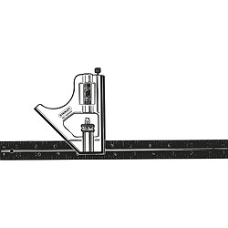 Règle alu & équerre