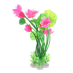 Avis 1 Pc Simulation Lotus Aquarium Paysage Poissons Artificiels Plantes Rose