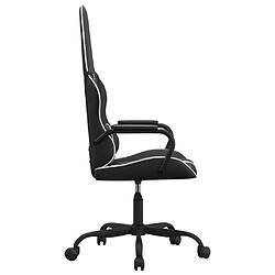 Acheter Maison Chic Chaise Gaming | Chaise de jeu Ergonomique | Chaises de Bureau Noir et blanc Similicuir -GKD59412