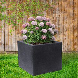 Pot de jardin carré extérieur jardin 39x39x33,5 cm