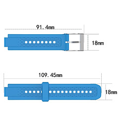 Avis Wewoo Bracelet pour montre connectée Dragonne ajustable Garmin Forerunner 25 vert menthe