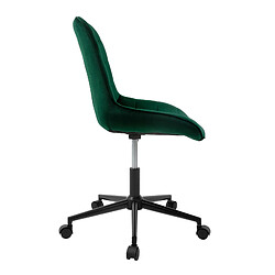 Avis ML-Design 4x Chaise de bureau pivotante à 360° vert en velours tabouret pour salon travail