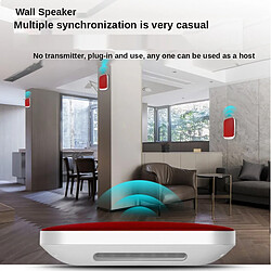 Avis Universal Haut-parleur Bluetooth maison chambre à coucher multi-combo installation murale magasin téléphone mobile sans fil stéréo avec lumière | subwoofer (blanc)