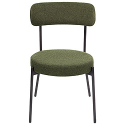 Acheter Beliani Chaise de salle à manger Set de 2 Bouclé Vert foncé ALLISON