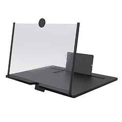 10 ""loupe D'écran De Téléphone 3-4 Fois Réglable Pour Smartphones Noir support mobile de loupe d'écran de téléphone