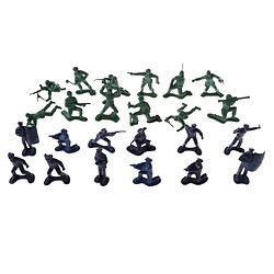 figure soldats 24 pièces Modèle Figure Action Soldat de Police en Plastique Armée Militaire Jouet 5cm