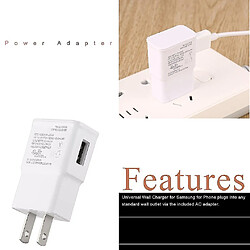 Universal Adaptateur d'alimentation du chargeur USB YYH Pack 2A Pack 2A pour Samsung pour Téléphone Travel Charger