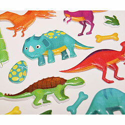 Youdoit Scène à décorer pour enfants - Dinosaures - Stickers Puffies 