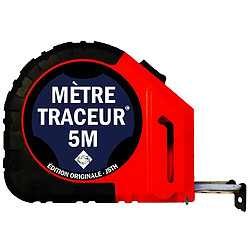 J.S. Trading House Mètre traçeur 5M +10 mines - Edition originale - Tracé noir - MT5-N