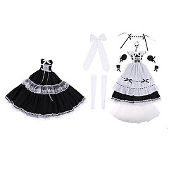 Uniforme de servante de mode habille le costume pour 1/3 des accessoires de poupées de fille de BJD