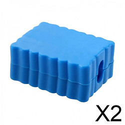 32 trous en plastique bleu vis Bit Holder 2 X Ensemble de 2 Embouts de Tournevis à Tige Hexagonale En Plastique 1/4 Pouce étui de Rangement