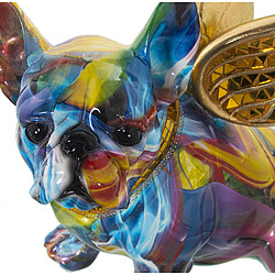 Figurine Décorative Alexandra House Living Multicouleur Plastique Chien Ailes 23 x 27 x 29 cm pas cher