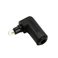 Câble Audio Fibre Optique Numérique Toslink Adaptateur à Angle Droit Mâle/ Femelle Adaptateur Toslink