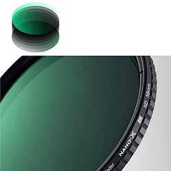 Acheter Justgreenbox Fader de filtre ND à densité neutre variable réglable ultra-mince de 72 mm pour objectif d'appareil photo Canon Sony Nikon appareils photo, 67