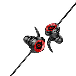 GUPBOO Casque de jeu 3.5mm filaire Type de prise droite bobine mobile casques d'ordinateur ordinateur portable universel Double Micro casque