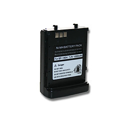 vhbw NiMH batterie 1000mAh (7.2V) pour radio talkie-walkie comme Icom BP-173, BP-180, BP-180H 