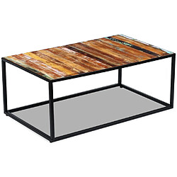 Acheter vidaXL Table basse Bois de récupération massif 100x60x40 cm