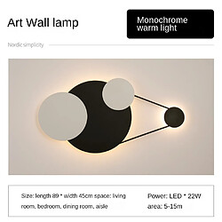 Universal Lampe de chambre 19 + 3W, style nordique 19 + 3W pour chambre d'hôtel