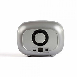 Inovalley Radio FM et enceinte Bluetooth compacte silver