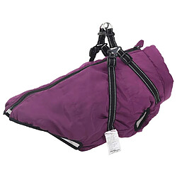 vidaXL Manteau pour chiens avec harnais imperméable réfléchissant 4XL