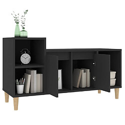 Acheter Maison Chic Meuble TV scandinave - Banc TV pour salon Noir 100x35x55 cm Bois d'ingénierie -MN65360