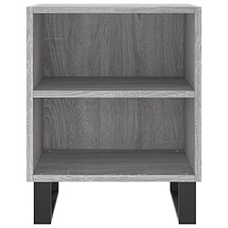 Maison Chic Lot de 2 Tables de chevet,Table de nuit,Table d'appoint pour salon sonoma gris 40x30x50cm bois d'ingénierie -MN93839 pas cher