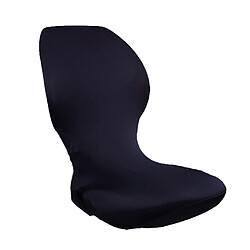 Housse de chaise d'ordinateur pivotant élastique housse de siège de bureau protecteur - bleu marine