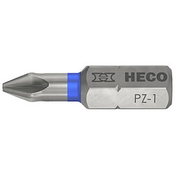 Heco - Schrauben Embouts Pozi-Drive HECO PZD-1 code Bleu - Boite de 10 - 57104 