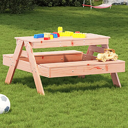 vidaXL Table de pique-nique pour enfants bois massif de douglas