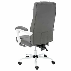 Acheter Maison Chic Chaise Gaming | Chaise de bureau Ergonomique Fauteuil de massage Gris Similicuir -GKD70601