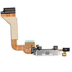 Wewoo Pour iPhone 4 câble de blanc de Connecteur de charge pièce détachée 