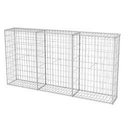 vidaXL Panier de gabion Acier galvanisé 200x30x100 cm 