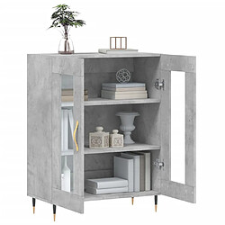 Acheter Maison Chic Buffet,Meuble de Rangement,commode pour salon,Cuisine gris béton 69,5x34x90 cm bois d'ingénierie -MN25650