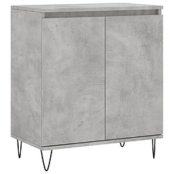 Maison Chic Buffet,Meuble de Rangement,commode pour salon,Cuisine Gris béton 60x35x70 cm Bois d'ingénierie -MN79338