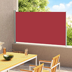 Maison Chic Auvent latéral rétractable de balcon | Store extérieur | Auvent solaire de patio 180x300 cm Rouge -GKD27623