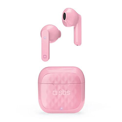 Sbs AIr Free Écouteurs Sans Fil Intra-Auriculaire Microphone Inclus Prise de Charge Rose (TEEARAIRFREETWSBTP)