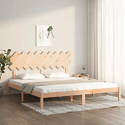 Maison Chic Lit Moderne Chambre - Cadre/structure de lit pour adulte 180x200 cm Super King Bois massif -MN15194