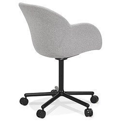 Avis Alterego Chaise de bureau avec accoudoirs 'ASTRA' gris clair