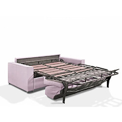 Avis Inside 75 Canapé convertible EXPRESS EXCELLENCE RENATONISI matelas MEMORY 18cm inclus cuir vachette parme