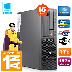 PC Fujitsu Esprimo E500 E85+ SFF Core I5-2400 RAM 16Go Disque 1 To Wifi W7 - Occasion