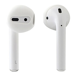 Avis Wewoo Anti poussière 2 PCS sans fil écouteurs en silicone oreillette Bluetooth oreillettes avec boîte de rangement pour Apple AirPods (blanc)