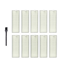 Wewoo Filtre XI268 10 PCS I259 + petite brosse noire G101 pour ILIFE A7 A9