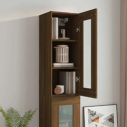 Acheter Maison Chic Armoire murale suspendue,Meuble de Rangement pour salon,cuisine Chêne marron 34,5x34x90 cm -MN28063