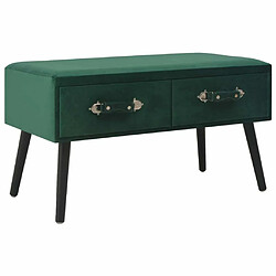 Maison Chic Table basse pour salon | Table à café Vert 80x40x46 cm Velours -GKD53660