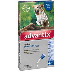 Bayer Advantix antiparasitaire anti-puce Spot On pour les chiens 25 kg 