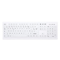 CHERRY AK-C8100F-FU1-W/FR clavier RF sans fil AZERTY Français Blanc 