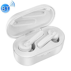 Wewoo Écouteur Bluetooth DT-5 IPX étanche 5.0 Ecouteur sans fil avec boîtier de chargement magnétiquefonction d'appel de soutien et d'alimentation électrique blanc 